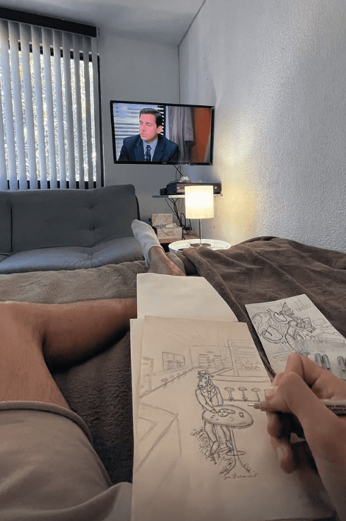 i love drawing and The Office